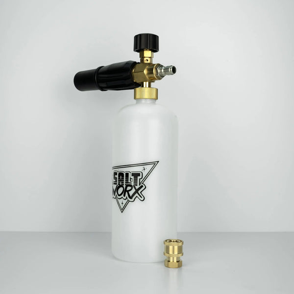 Saltworx Pressure Washer Foam Cannon — Adjustable Dilution Dial, All Adapters Saltworx