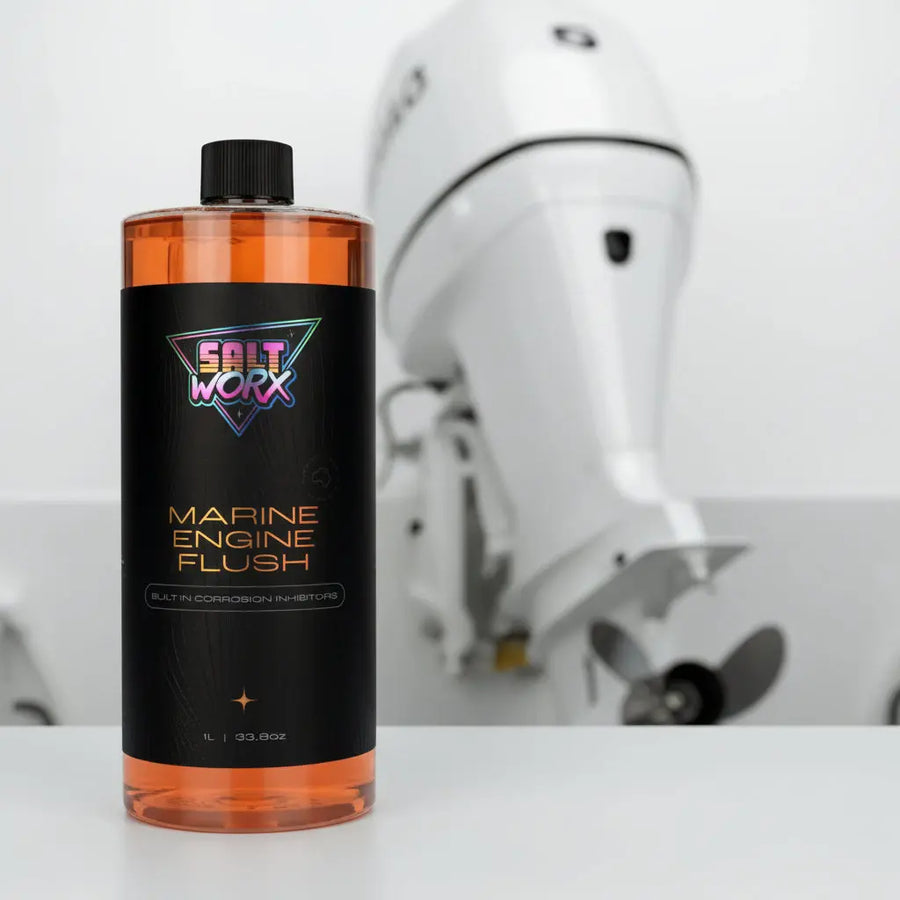 Saltworx outboard engine flush 1L concentrate for outboard, inboard and PWC cooling systems