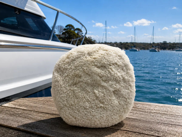 Premium Lambswool Cutting & Polishing Buff Pad | Saltworx Australia Saltworx Australia