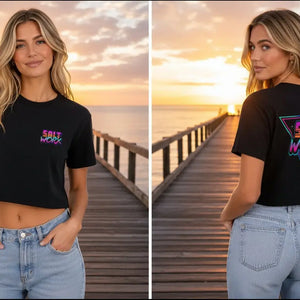 Saltworx Girls Relaxed Crop T-Shirt | Oversized Coastal Tee Australia Saltworx Australia