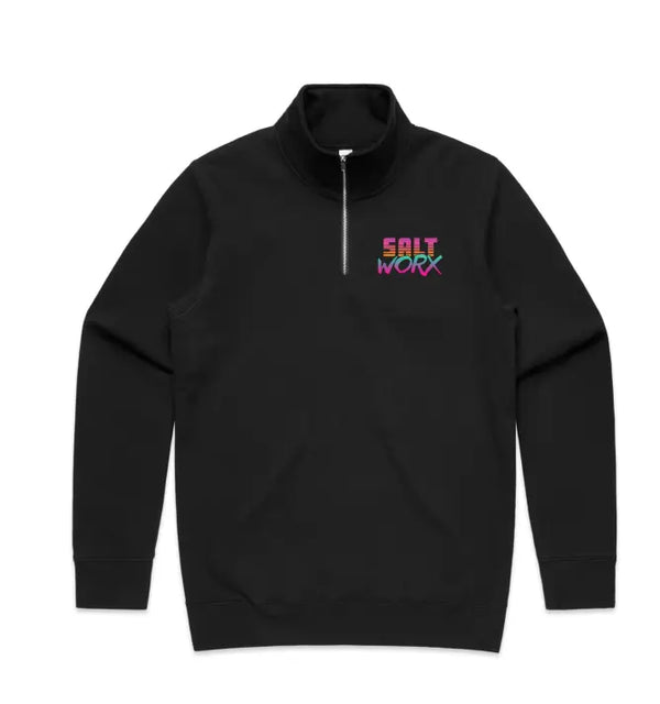 Saltworx Unisex Quarter Zip Jumper | Premium Coastal Pullover Australia Saltworx Australia
