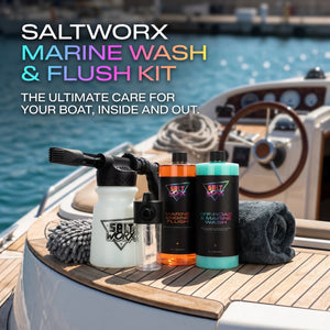 Marine Wash & Flush Kit - Complete 6-Piece Boat & PWC Care Kit | Saltworx Australia Saltworx
