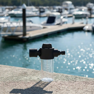 Saltworx Flusher Canister — Garden Hose Marine Engine Flush Applicator Saltworx