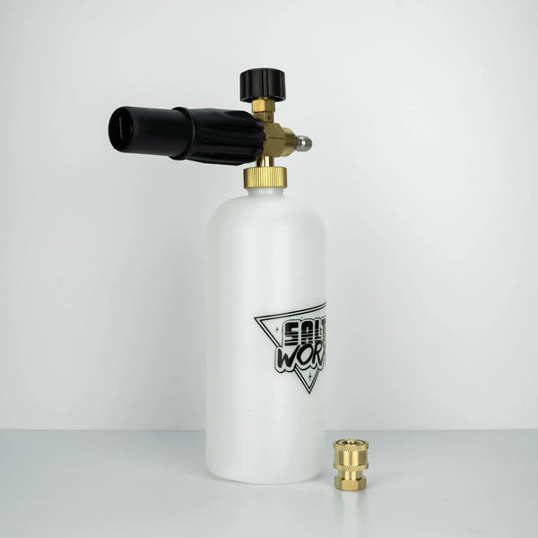 Saltworx Pressure Washer Foam Cannon — Adjustable Dilution Dial, All Adapters Saltworx